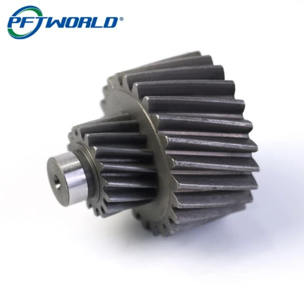 Uchel-Set Gêr Helical Manwl, Cydosod Metal Spur Gear Gyda Siafft